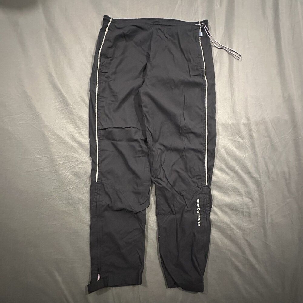 Vintage 90s New Balance Track Pants Mens L Striped Lined Windbreaker Nylon Zip